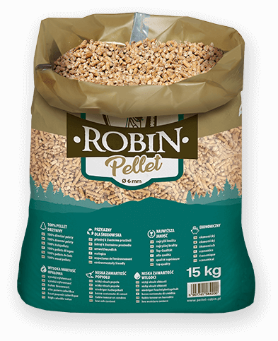 worek pelletu opałowego Robin do kupienia w Poddębicach lub sklepie internetowym